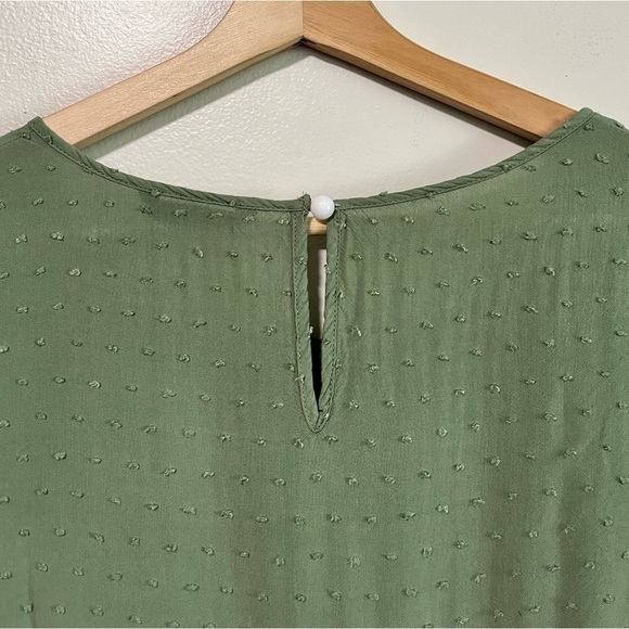 SHEIN Green Swiss Dot Babydoll Dress - Medium - Picture 8 of 8